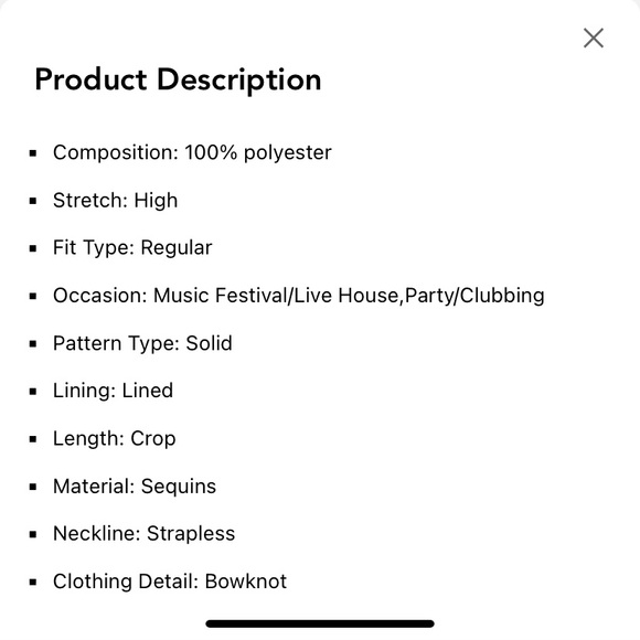 NWT sparkly red crop top super cute - Picture 7 of 11